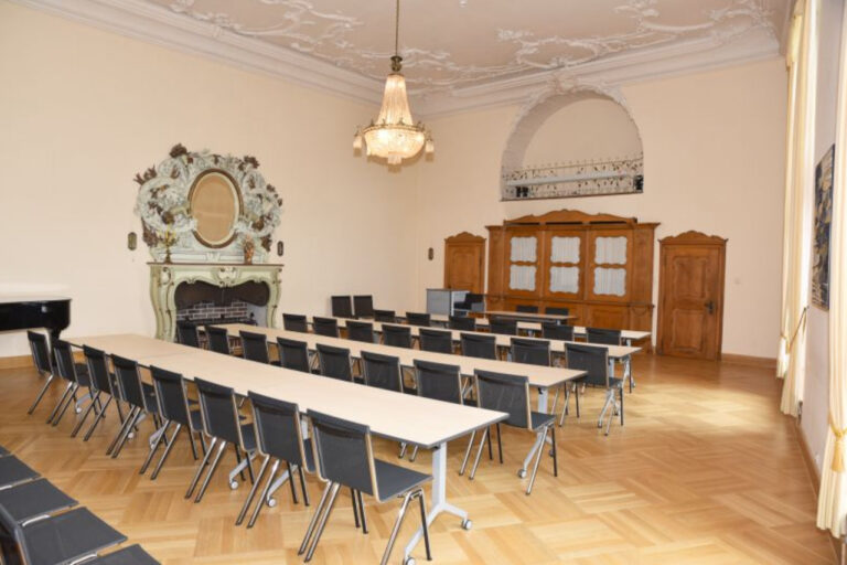 Plenum im großen Saal am Schloss Schwanberg