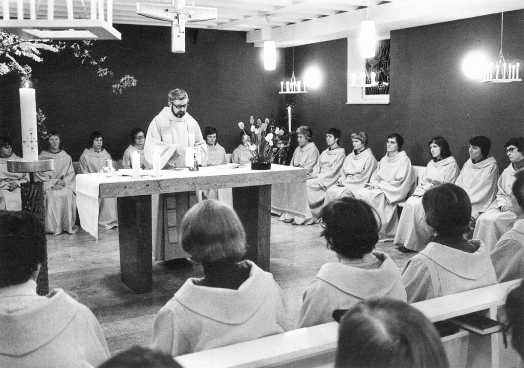 Ostergottesdienst 1974 in der St. Michaelskapelle